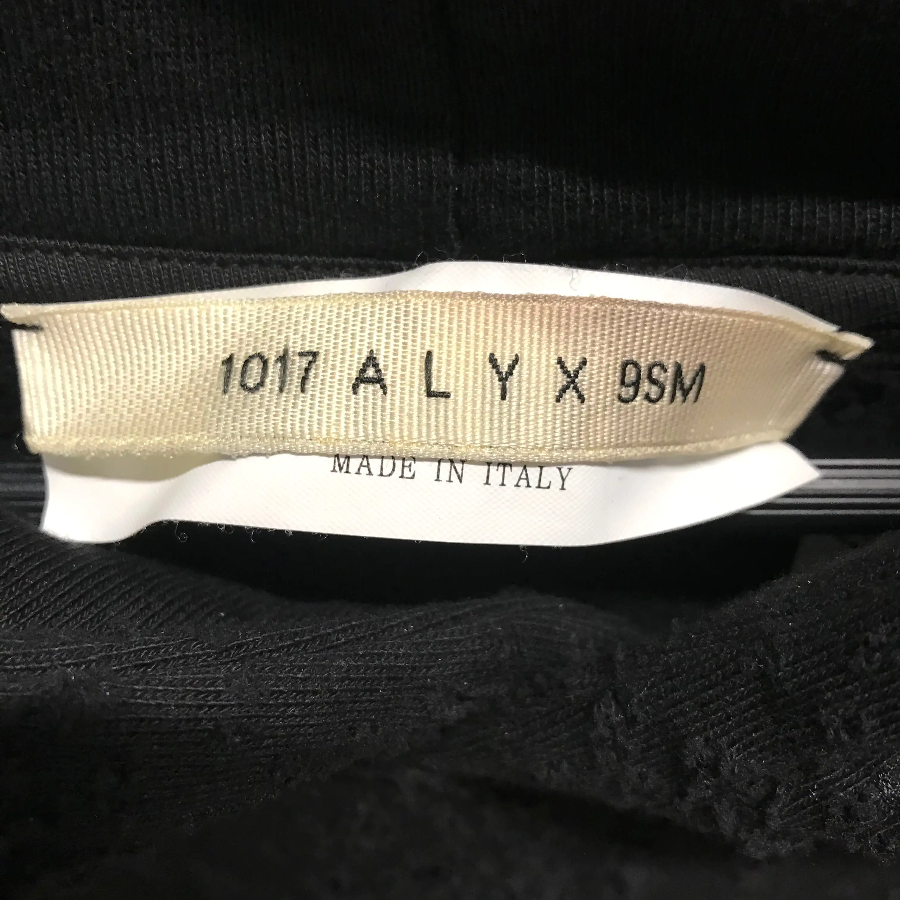 1017 ALYX 9SM(ALYX)/Hoodie/XL/All Over Print/Cotton/BLK/DISSTRESSED ALL OVER