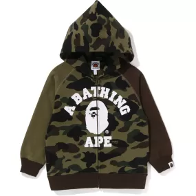 1ST CAMO CRAZY COLLEGE ZIP HOODIE KIDS