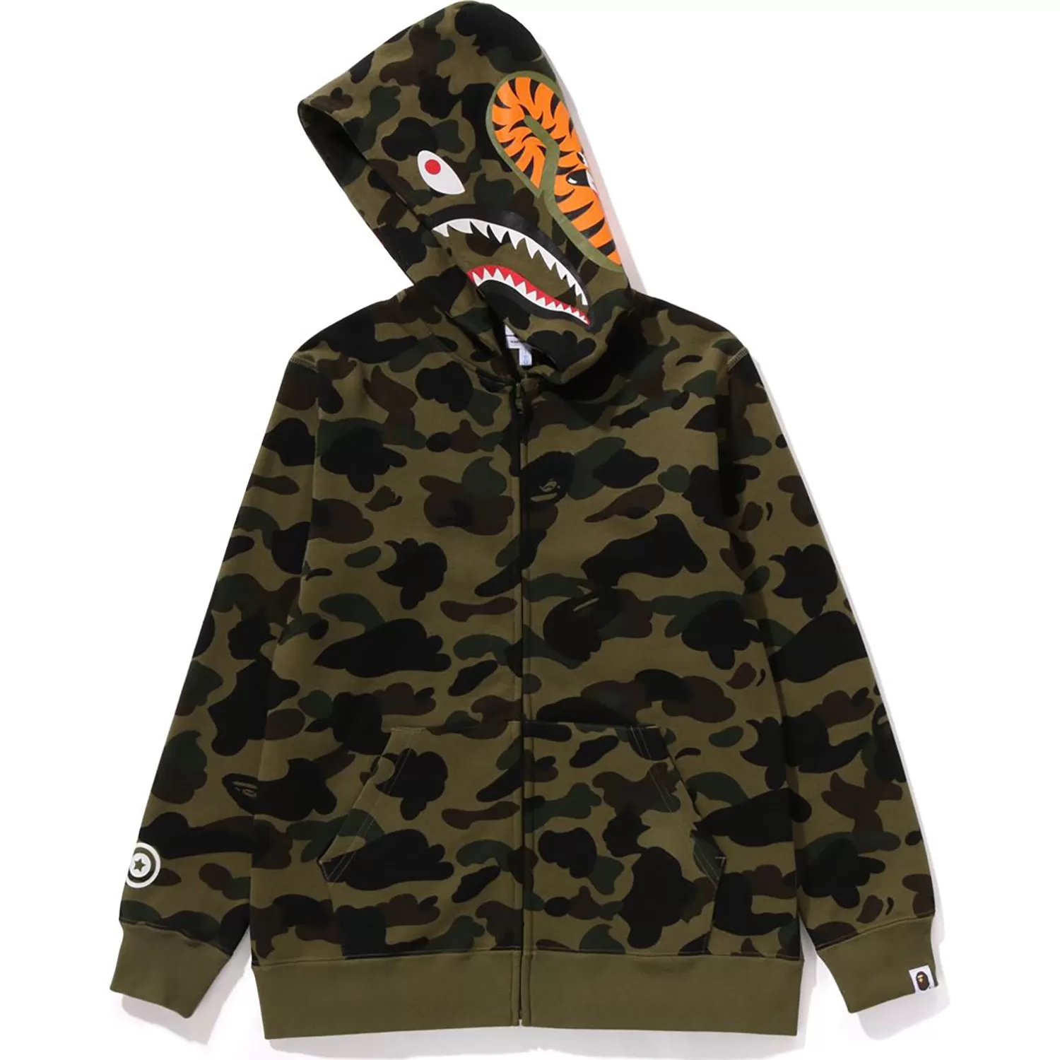 1ST CAMO SHARK ZIP HOODIE JR KIDS