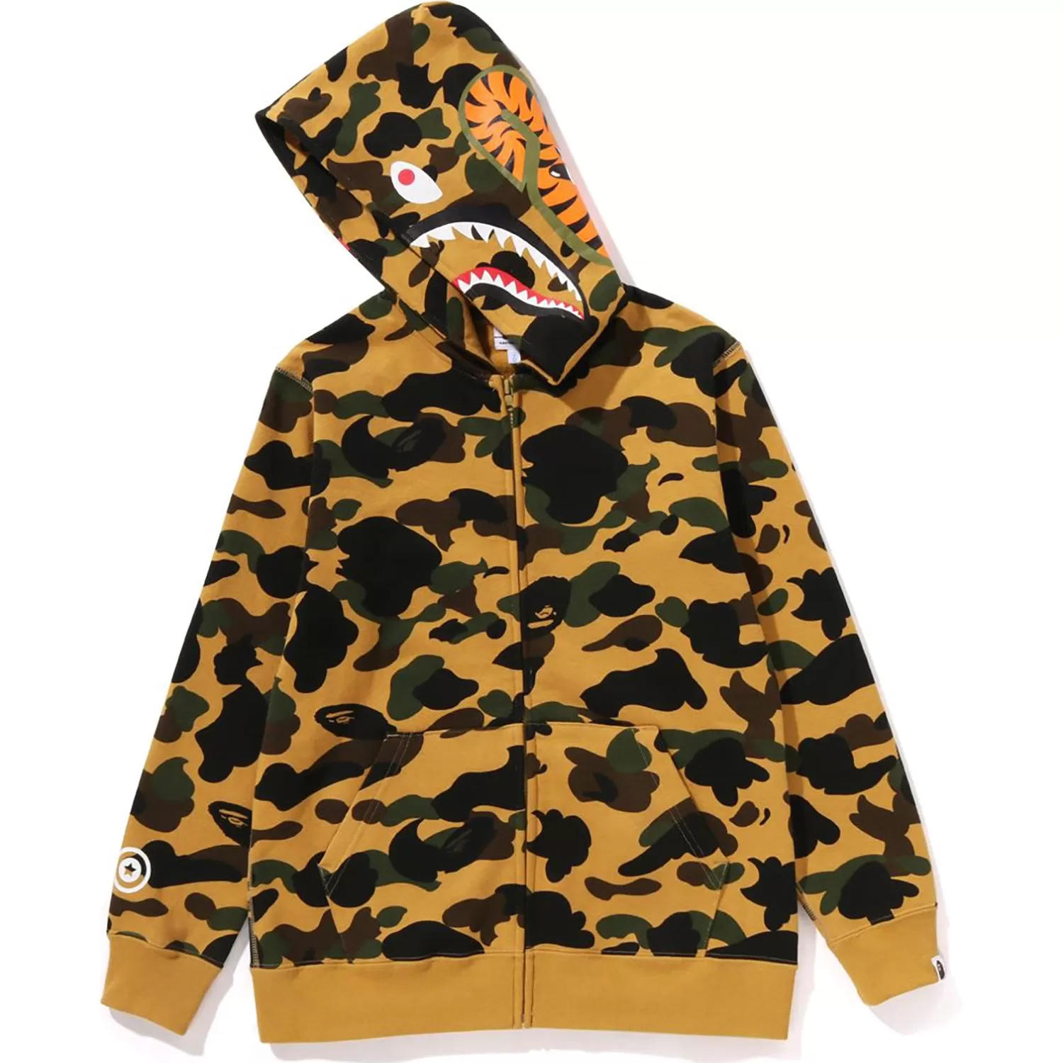 1ST CAMO SHARK ZIP HOODIE JR KIDS