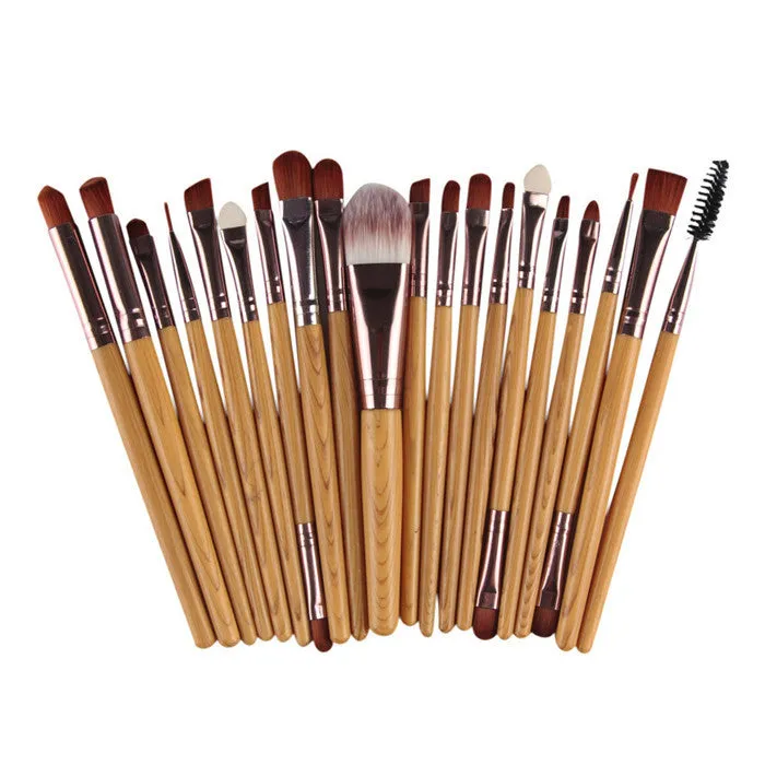 20pcs Pro Make up Brush tools Eyeshadow Blending Make-up Toiletry Kit Make Up Brush Concealer Cosmetic Eyeliner Lip Brushes