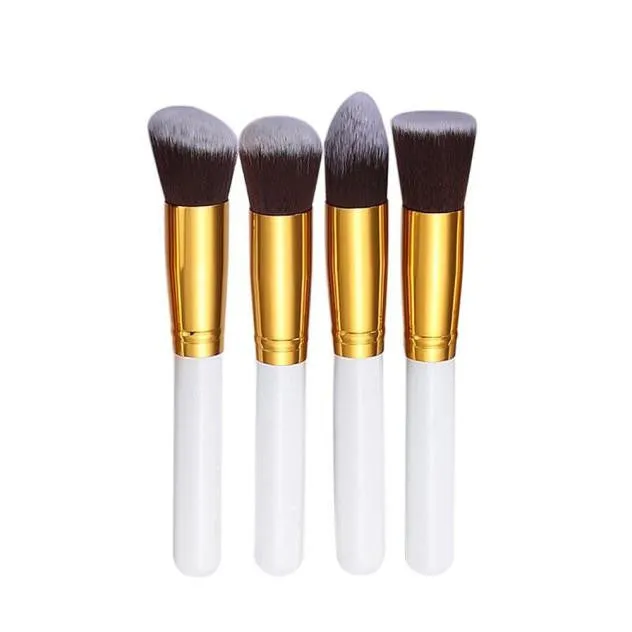 4 Pcs Synthetic Flat makeup brushes professional MAANGE Powder Foundation make up brushes Cosmetic Eyeshadow hair paint Brush