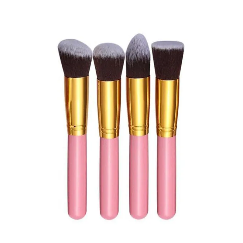 4 Pcs Synthetic Flat makeup brushes professional MAANGE Powder Foundation make up brushes Cosmetic Eyeshadow hair paint Brush