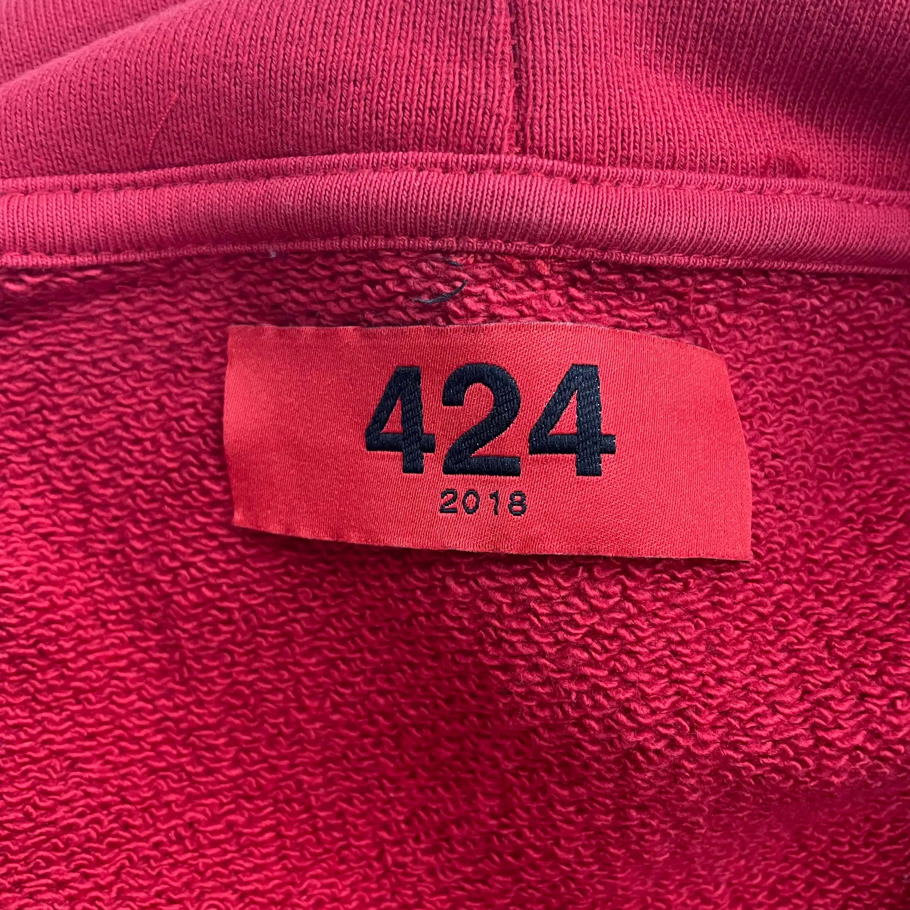 424(FourTwoFour)/Hoodie/M/Cotton/RED/424 TODAY