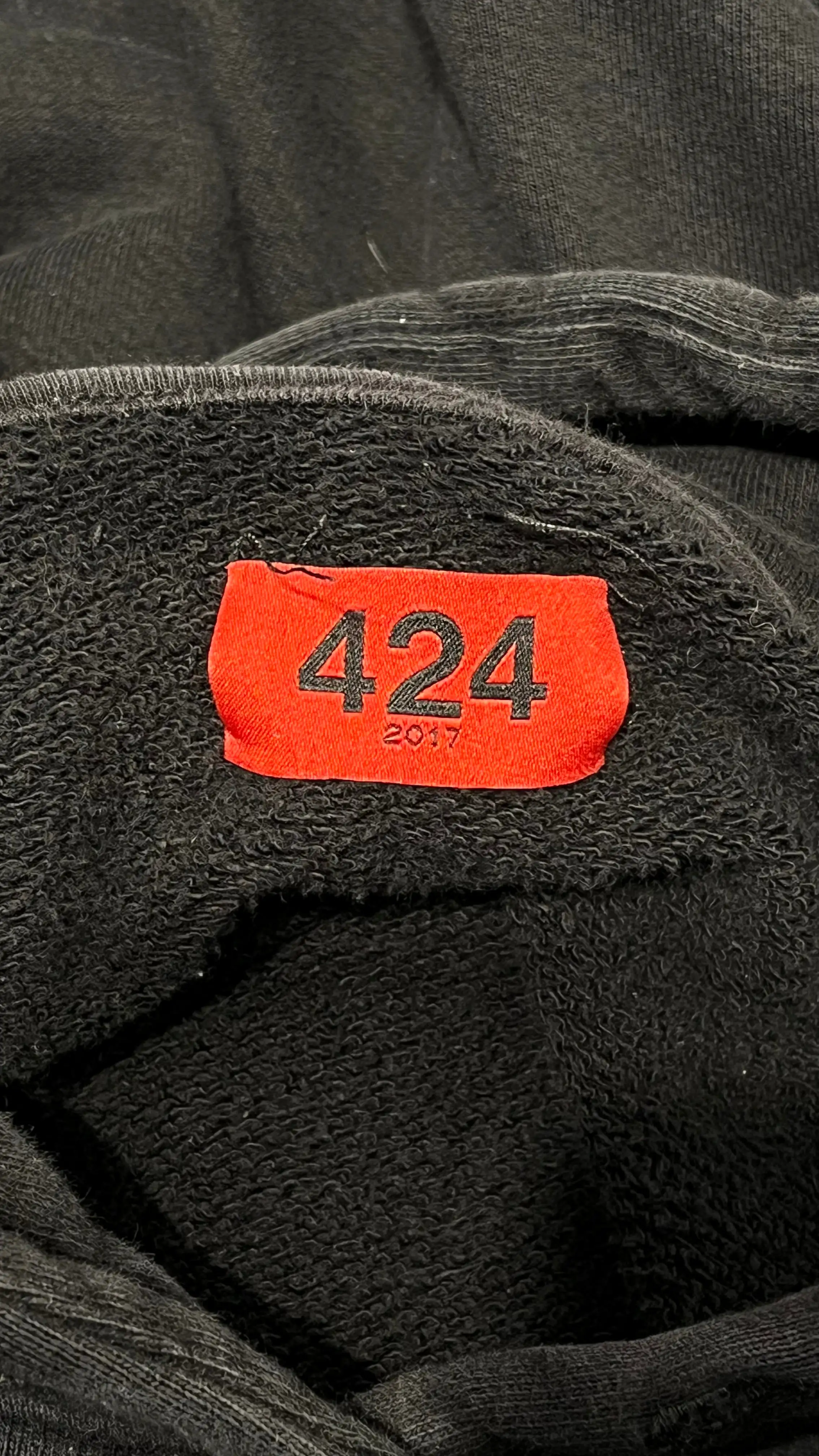 424(FourTwoFour)/Hoodie/XL/Cotton/BLK/424 embroidered