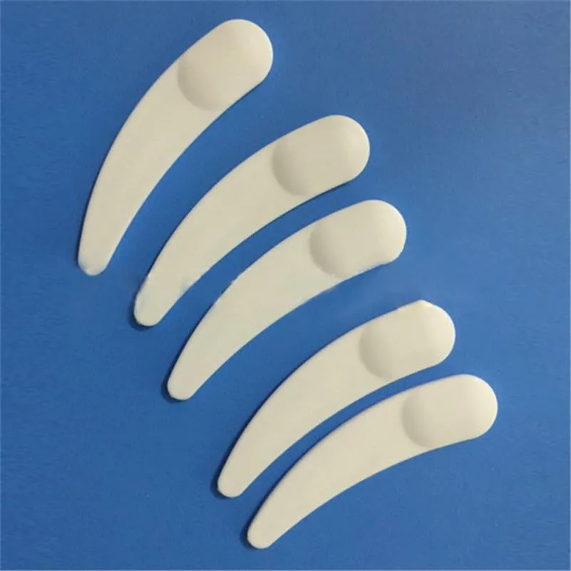 50pcs Mini Cosmetic Spatula Scoop Disposable Mask White Plastic Spoon Makeup Maquillage Tools SM6