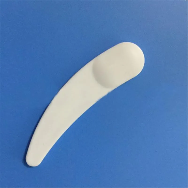 50pcs Mini Cosmetic Spatula Scoop Disposable Mask White Plastic Spoon Makeup Maquillage Tools SM6