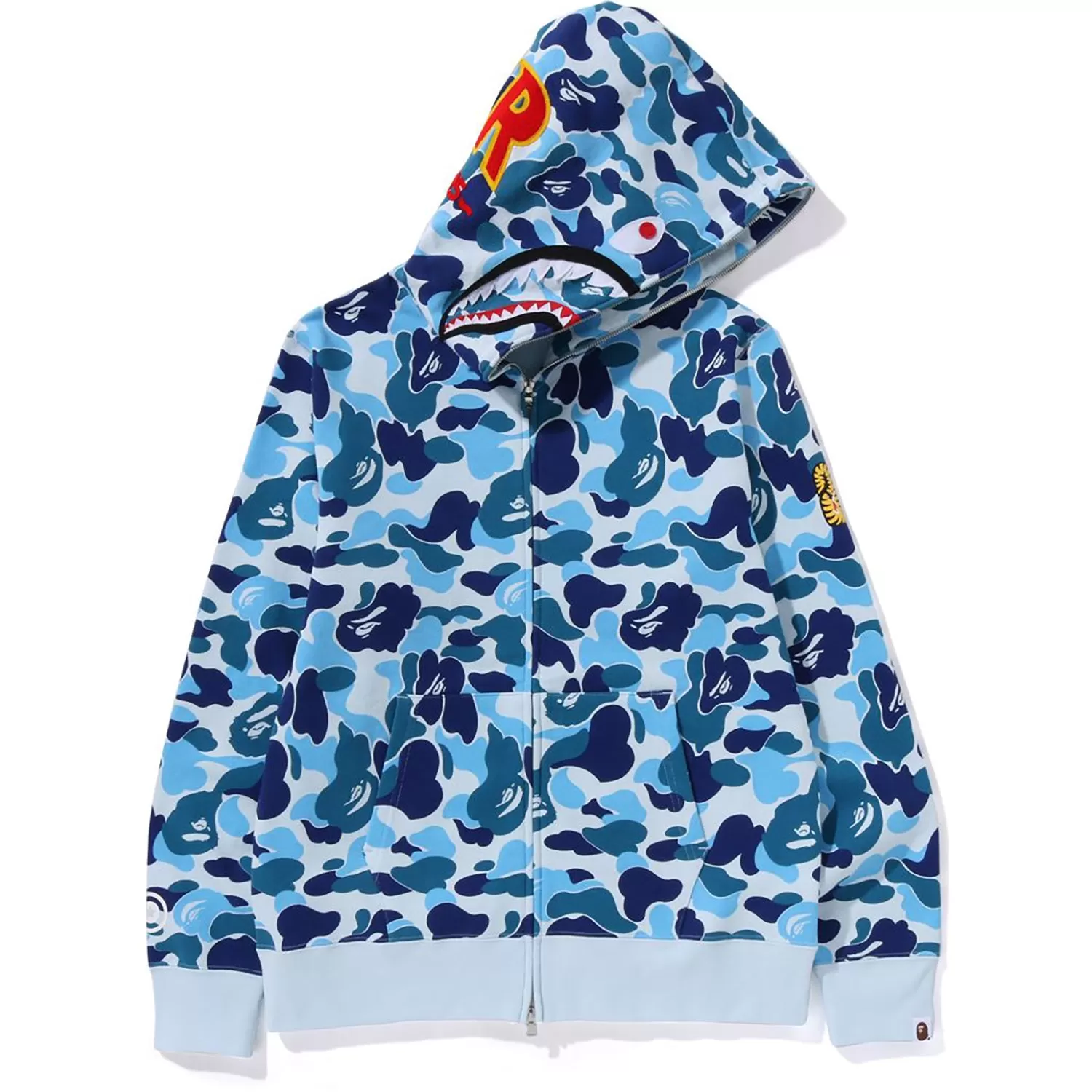 ABC CAMO SHARK FULL ZIP HOODIE MENS