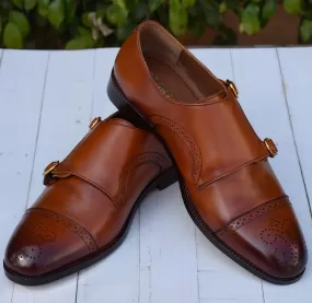 Adam Double Monk Leather Shoes