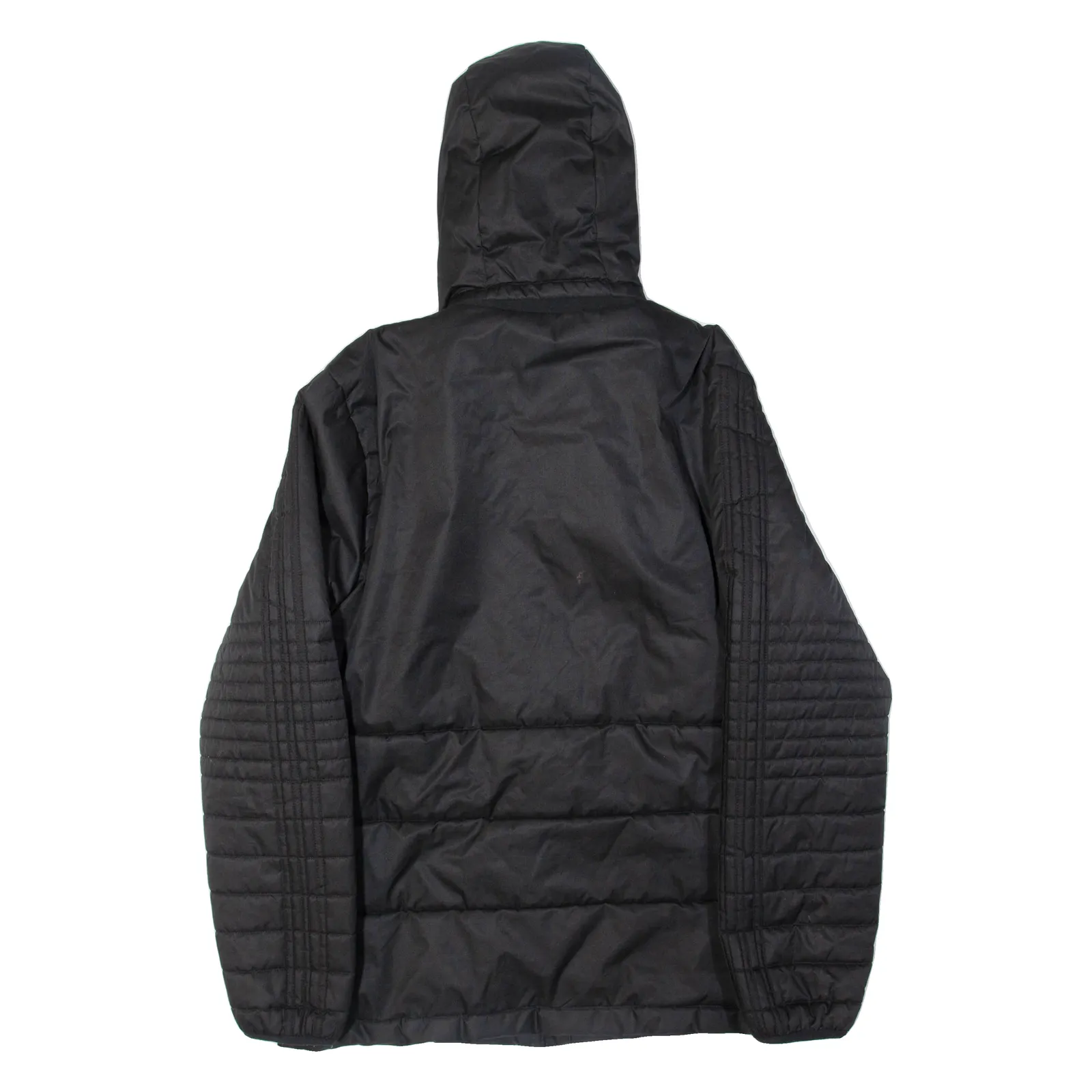 ADIDAS Mens Puffer Coat Black Hooded L