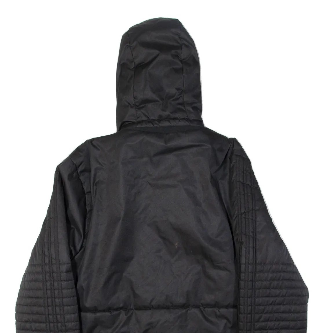 ADIDAS Mens Puffer Coat Black Hooded L