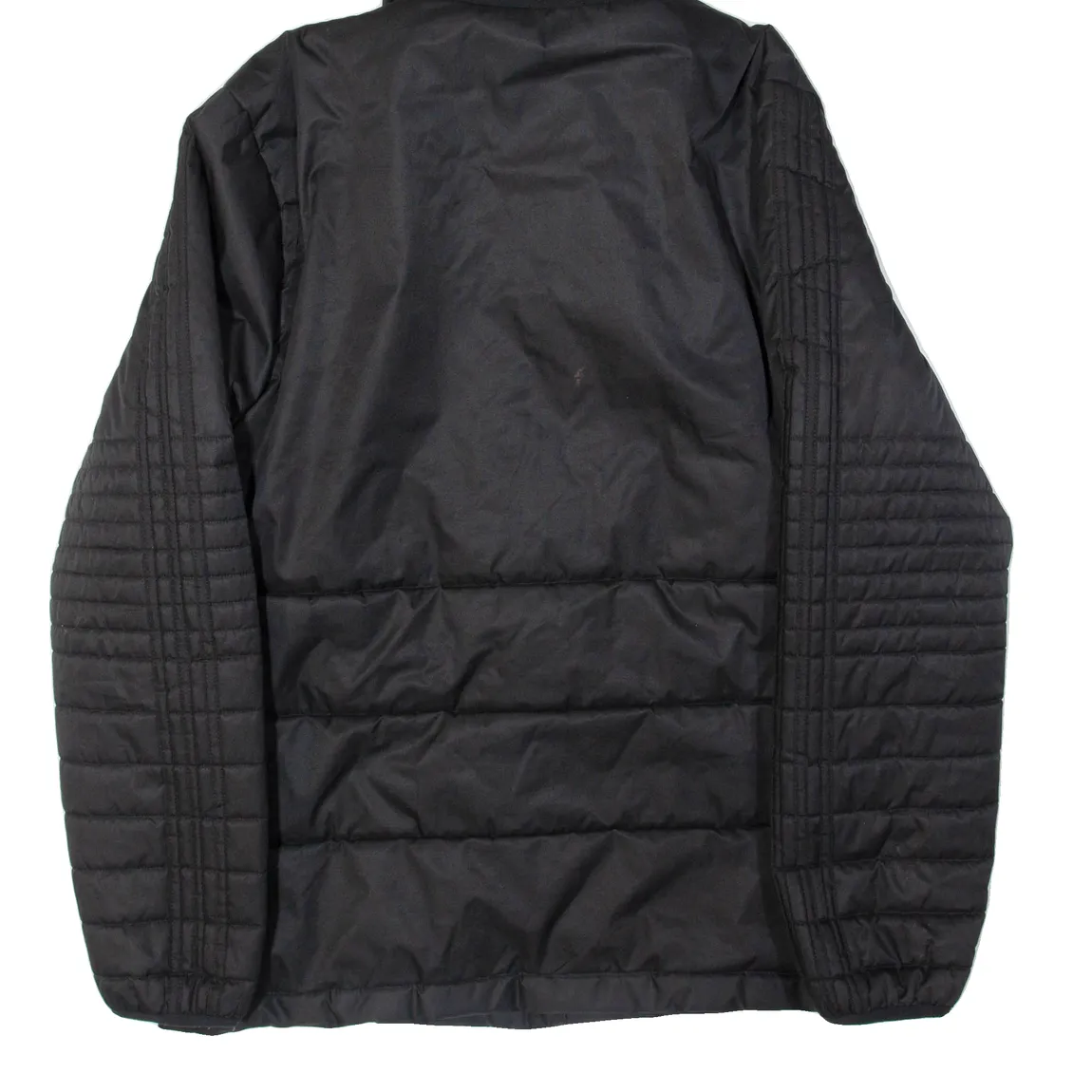 ADIDAS Mens Puffer Coat Black Hooded L