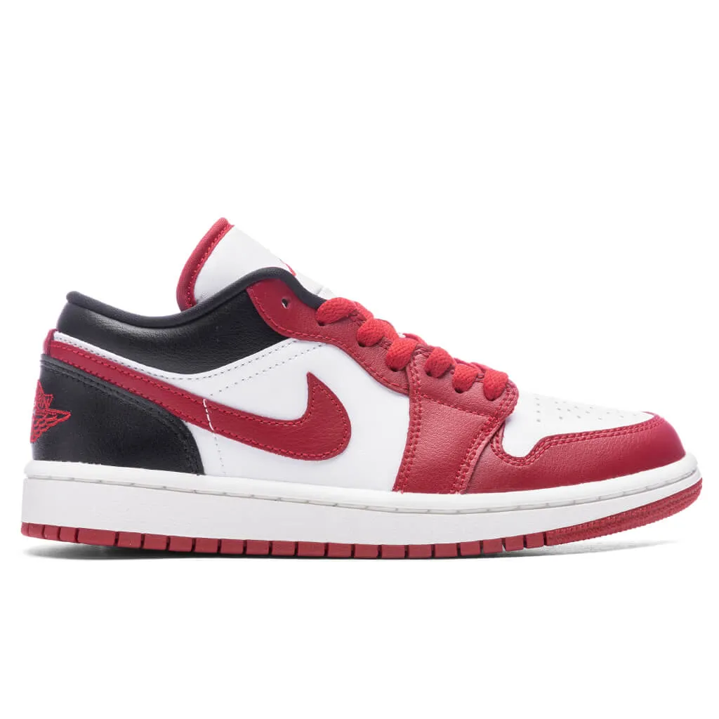 Air Jordan 1 Low Women's - White/Gym Red/Black