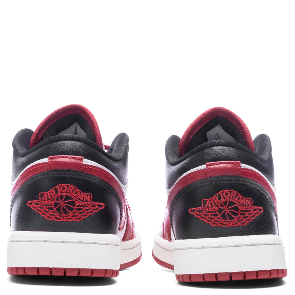 Air Jordan 1 Low Women's - White/Gym Red/Black