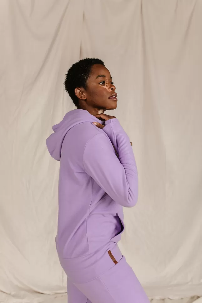 Ampersand Avenue - Halfzip Hoodie Performance Fleece - Wisteria