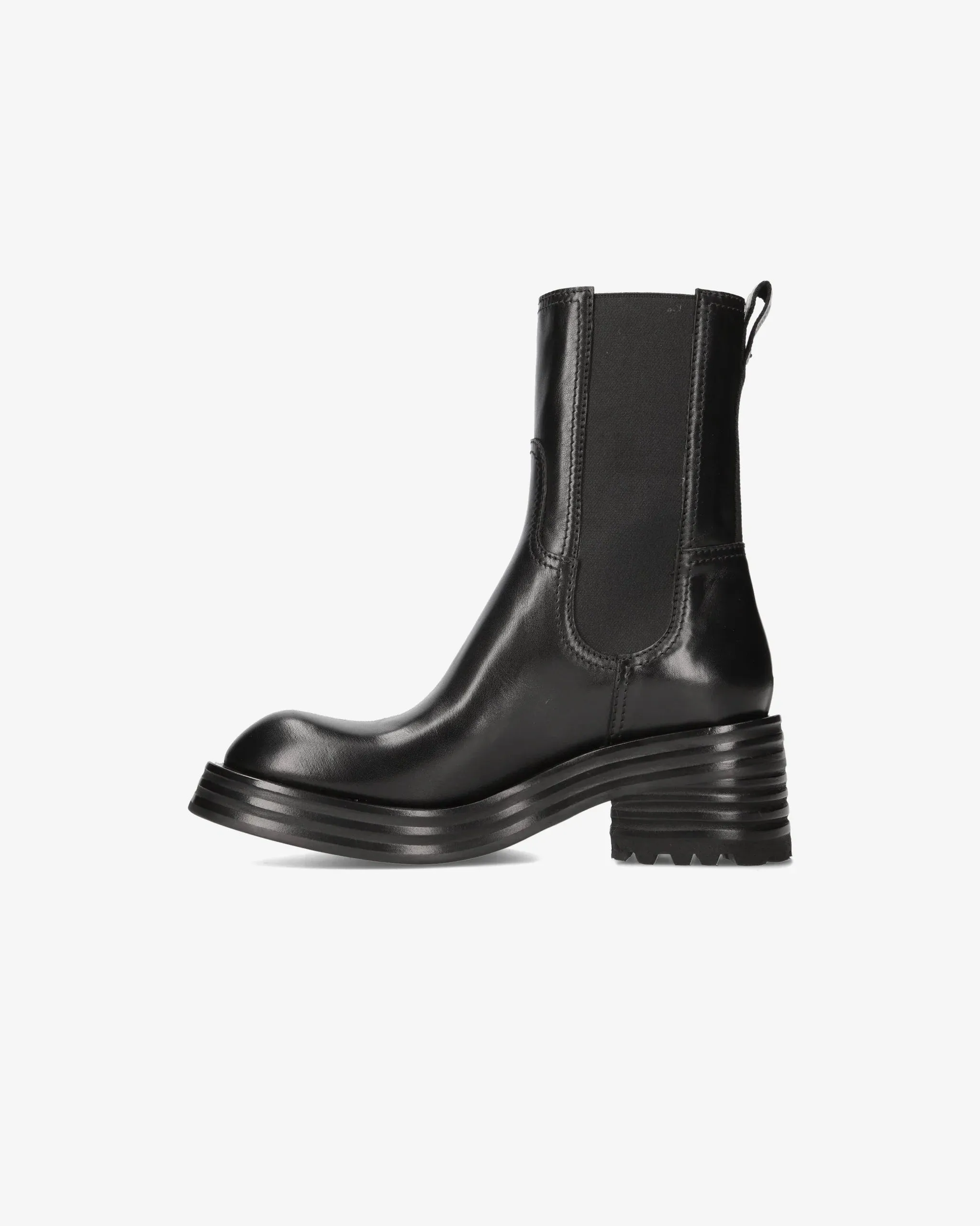 Ankle Boot M6338A Gaucho Nero + Heidi Brushed Leather Booties