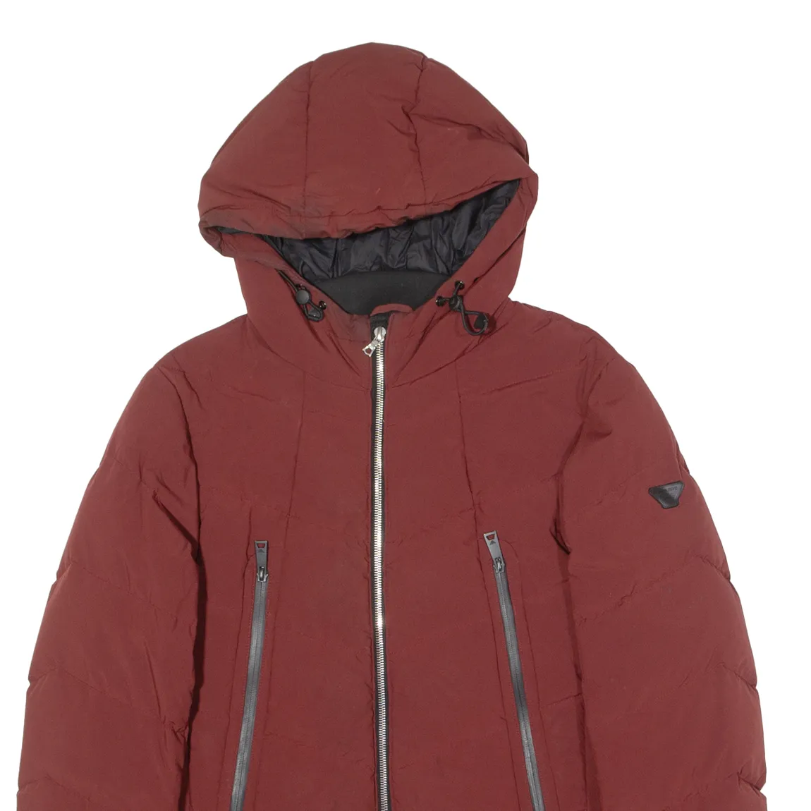 ARMANI JEANS Mens Puffer Jacket Red S