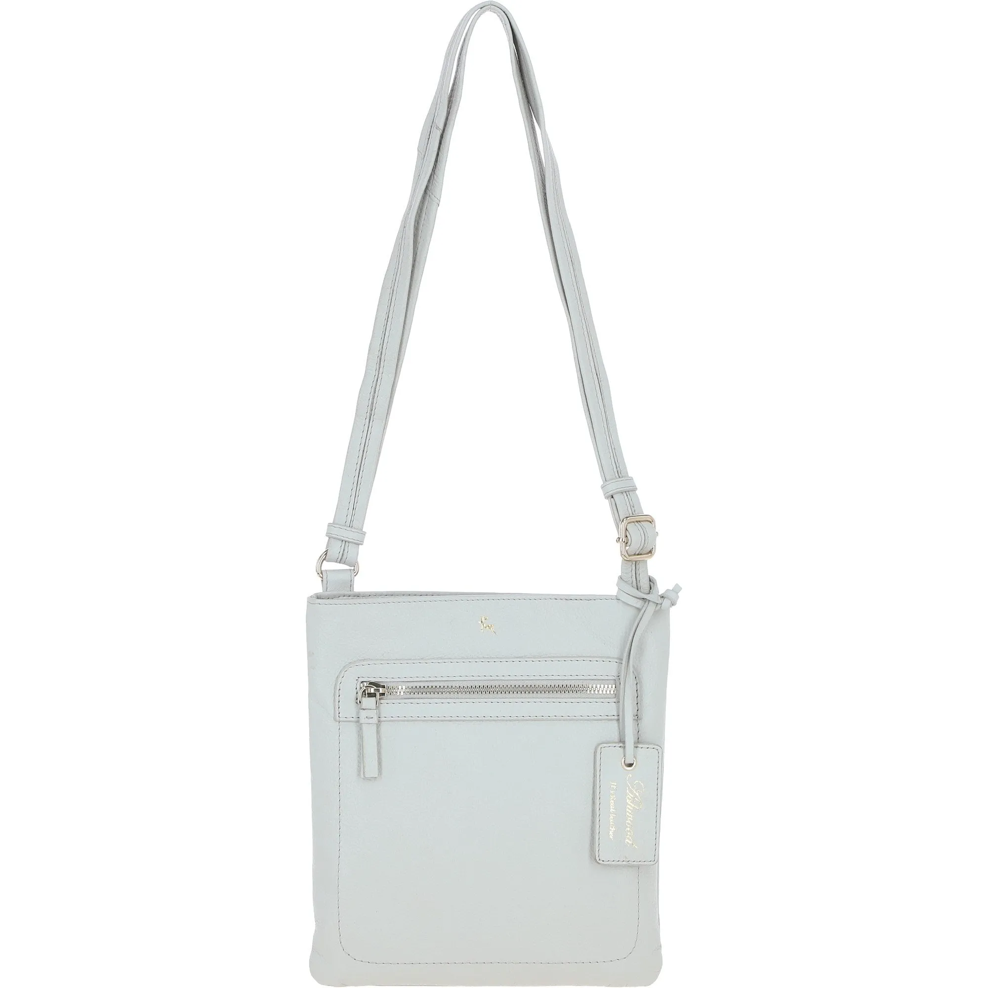 Ashwood Leather Crossbody Bag - Ice Grey: CB-3 (63014)