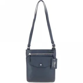 Ashwood Leather Crossbody Bag Navy: CB-5