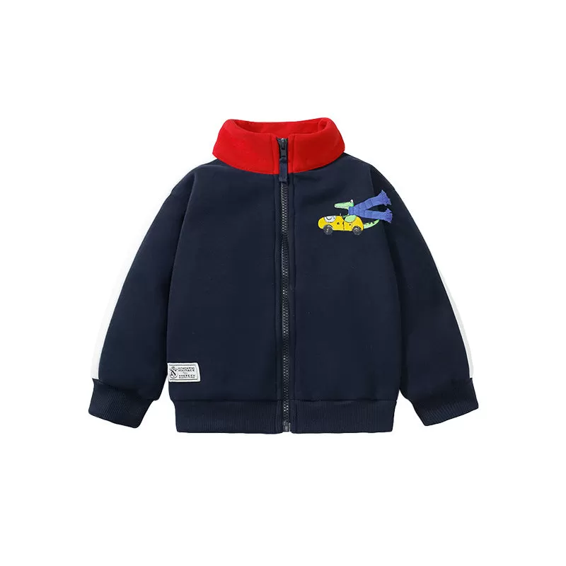 Baby Kid Boys Color-blocking Cartoon Jackets Outwears Wholesale 231130269