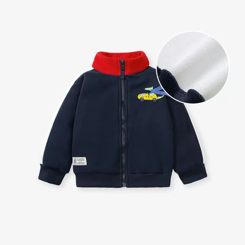 Baby Kid Boys Color-blocking Cartoon Jackets Outwears Wholesale 231130269