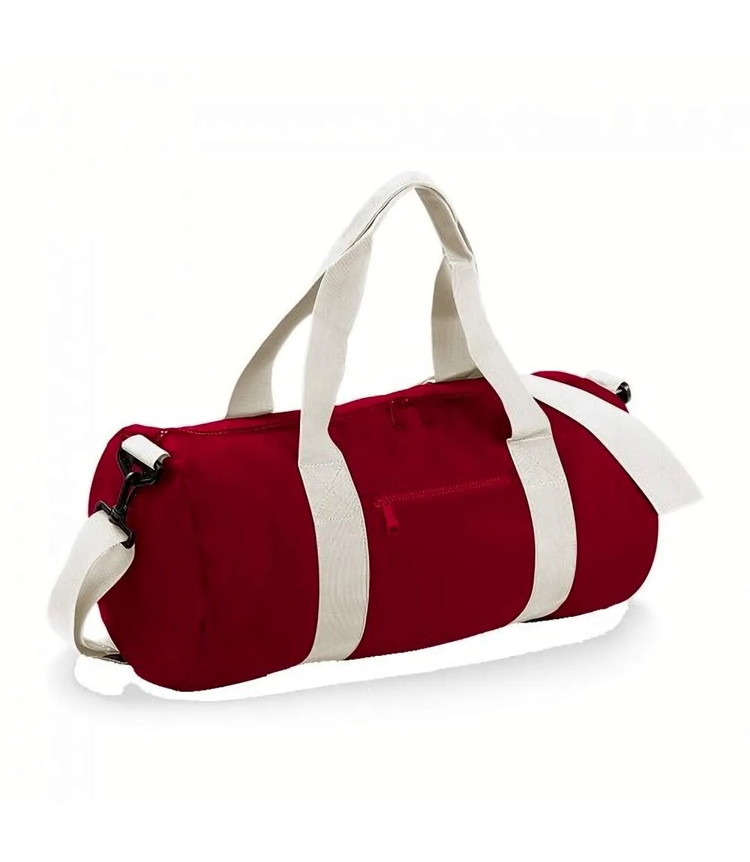 Bagbase Plain Varsity Barrel/Duffel Bag (5 Gallons) (Pack of 2) (Classic Red/Off White) (One Size) - UTBC4425