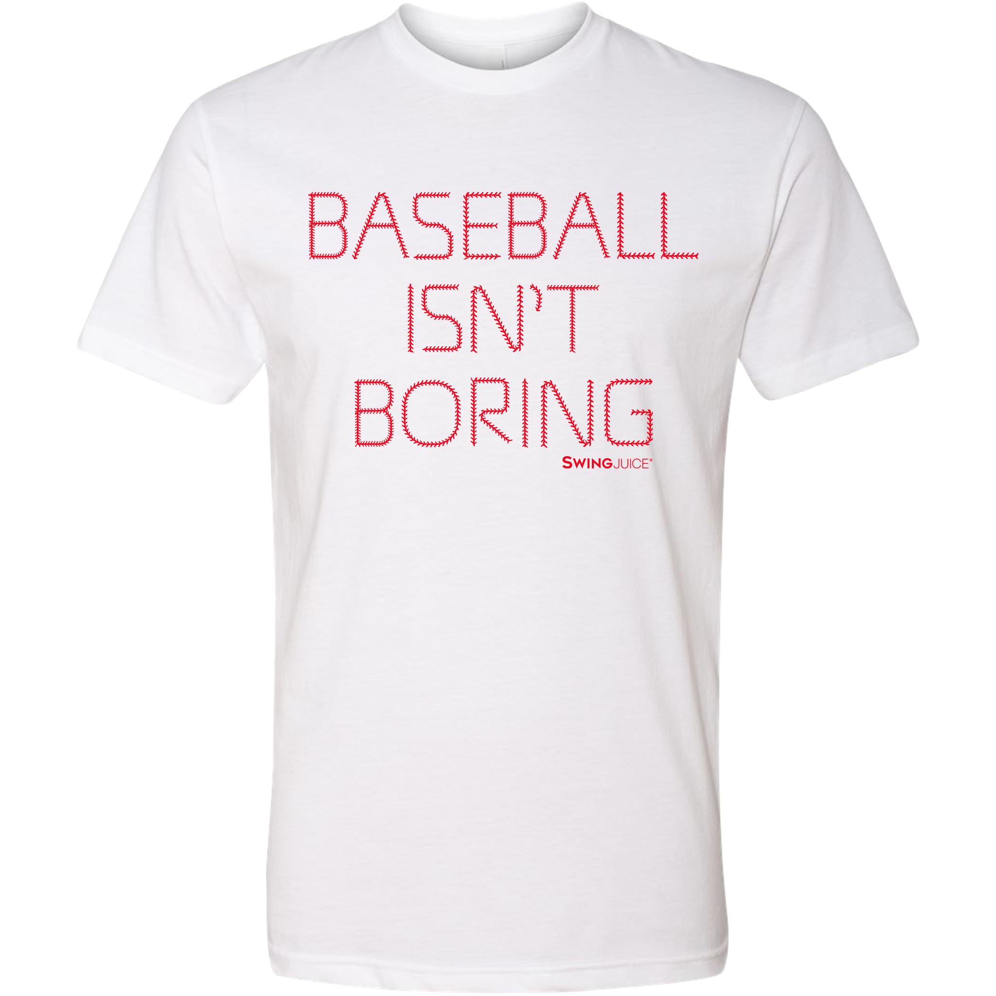 Baseball Official Baseball Isn't Boring Unisex T-Shirt White