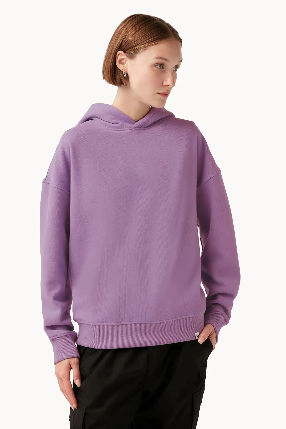 Basic Super Soft Hoodie - Leylak