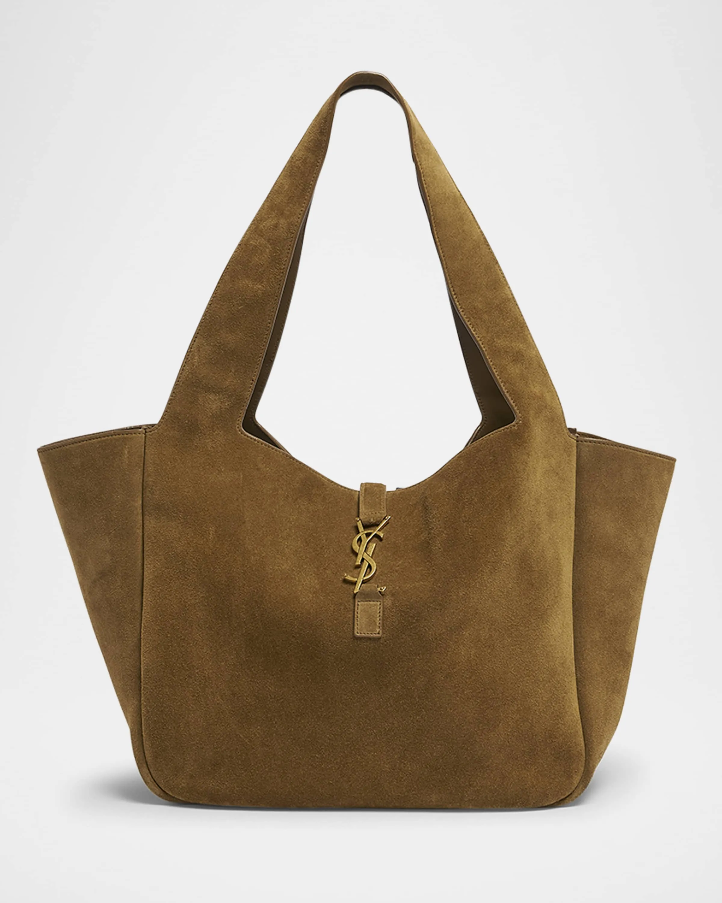 Bea YSL Cabas Tote Bag in Suede