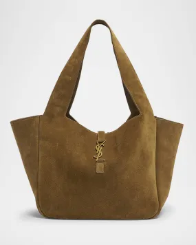 Bea YSL Cabas Tote Bag in Suede