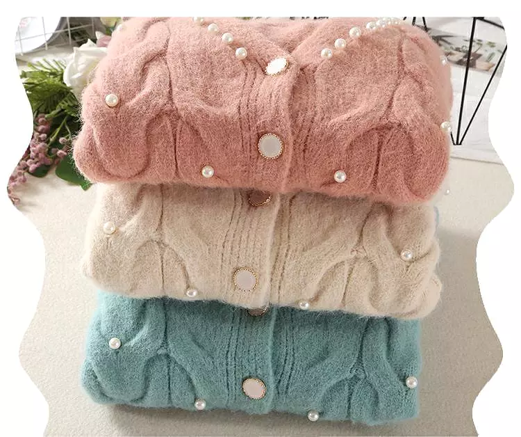 Beaded Casual Women Cardigan Sweaters