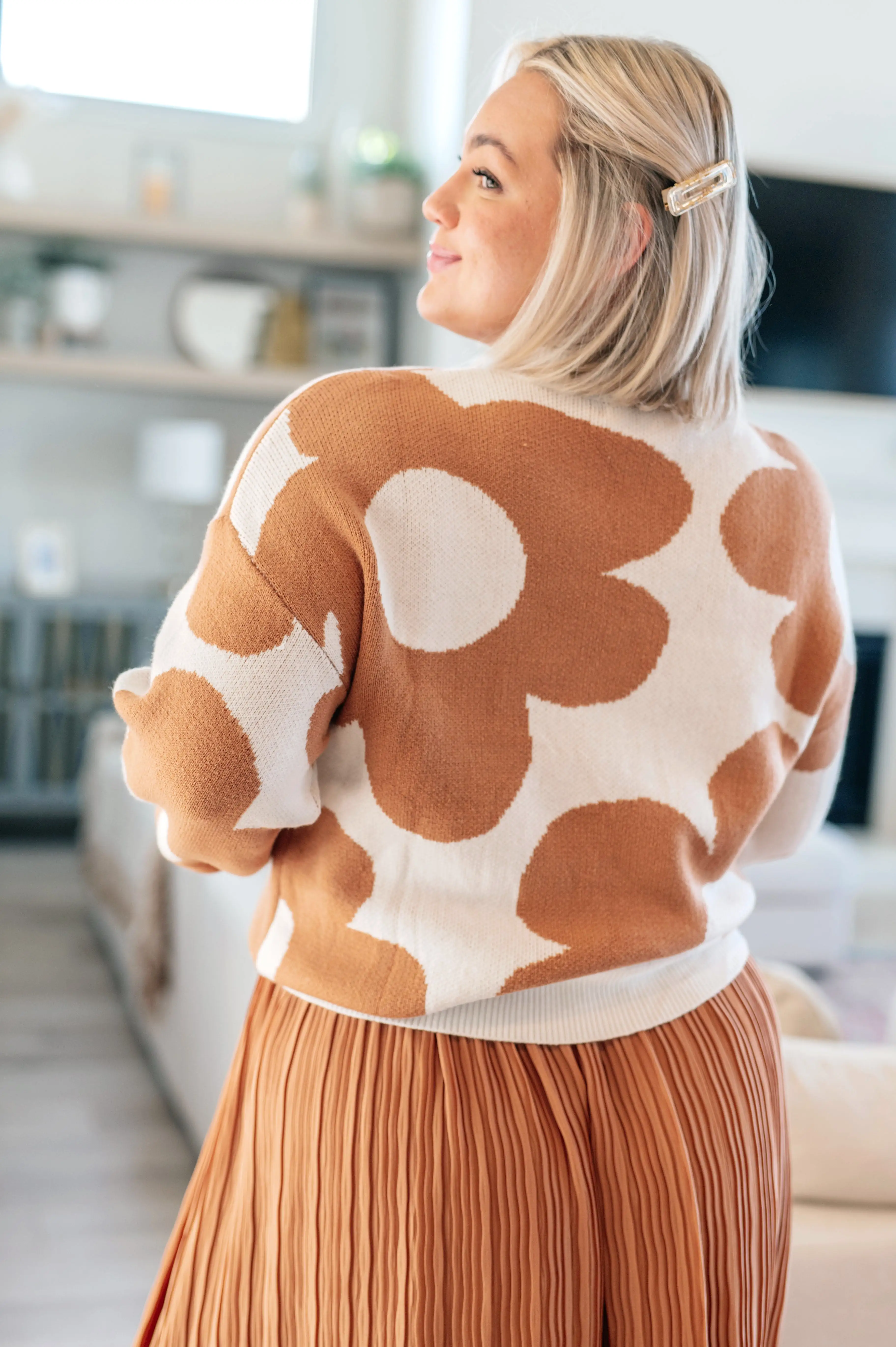 Bigger is Better Mod Floral Sweater