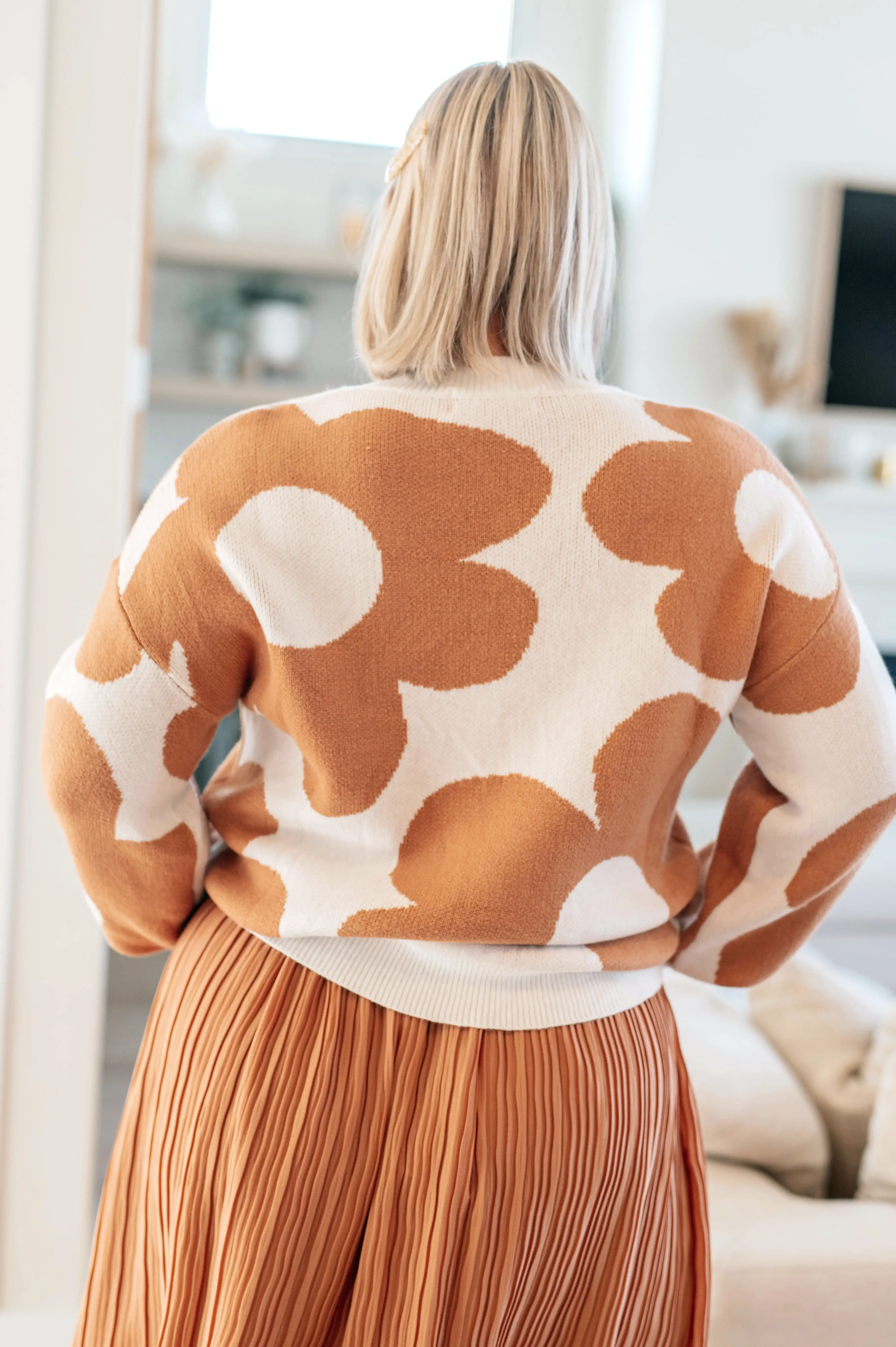 Bigger is Better Mod Floral Sweater