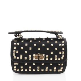 Black Studded Clutch / Crossbody Bag