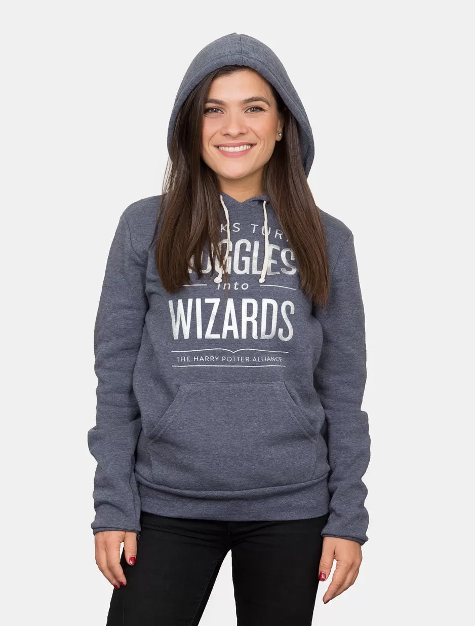 Books Turn Muggles into Wizards Unisex hoodie