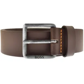 BOSS Leather Jeeko Belt Brown