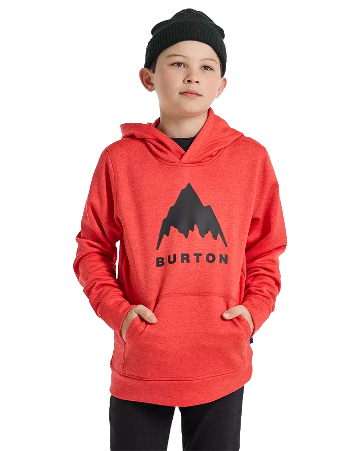 Burton Kids' Oak Pullover Hoodie - Tomato Heather