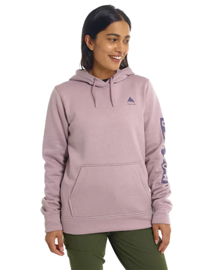 Burton Women's Oak Pullover Hoodie - Elderberry Heather