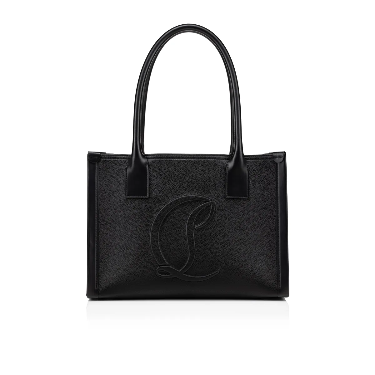 By My Side small Tote bag - Grained calf leather - Black