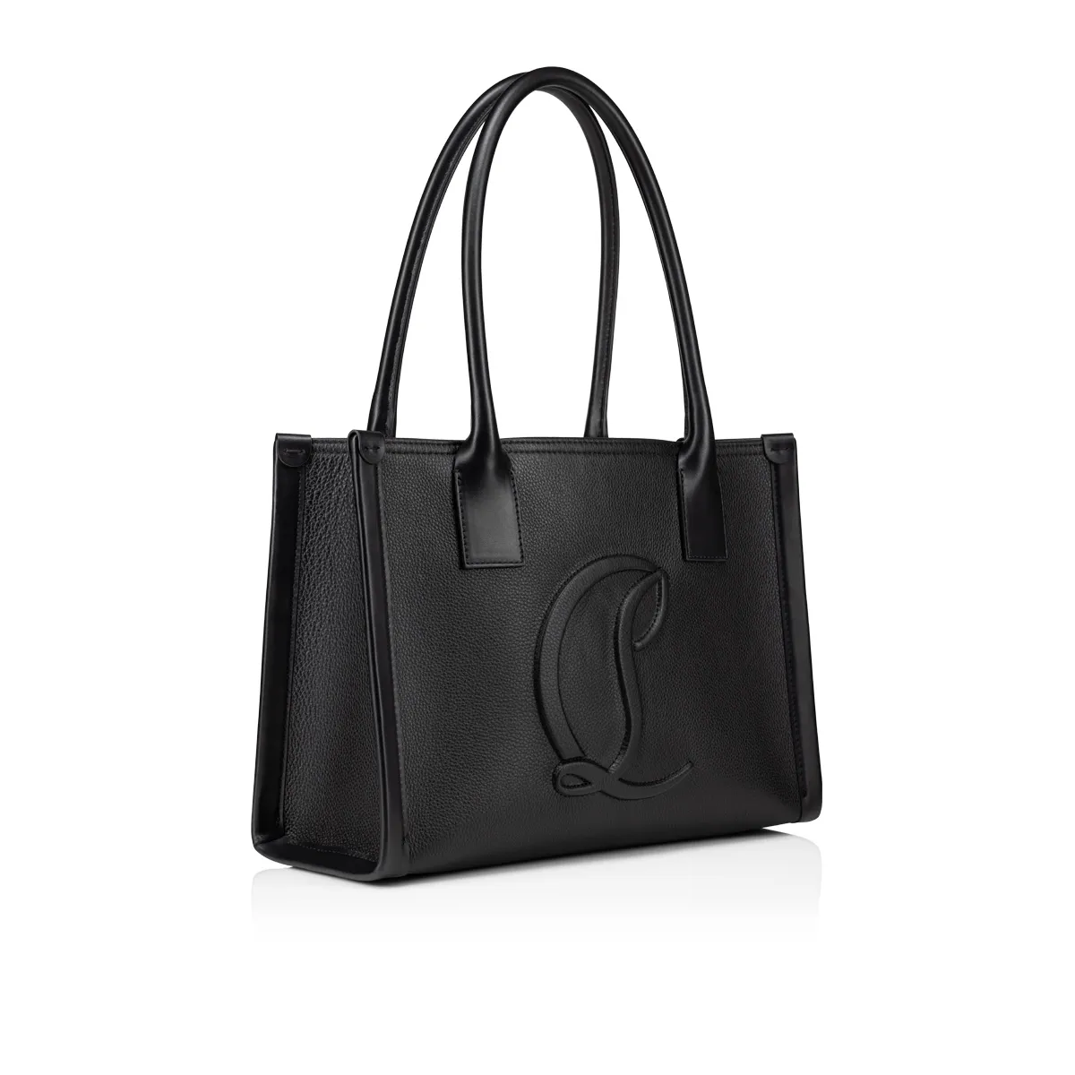 By My Side small Tote bag - Grained calf leather - Black