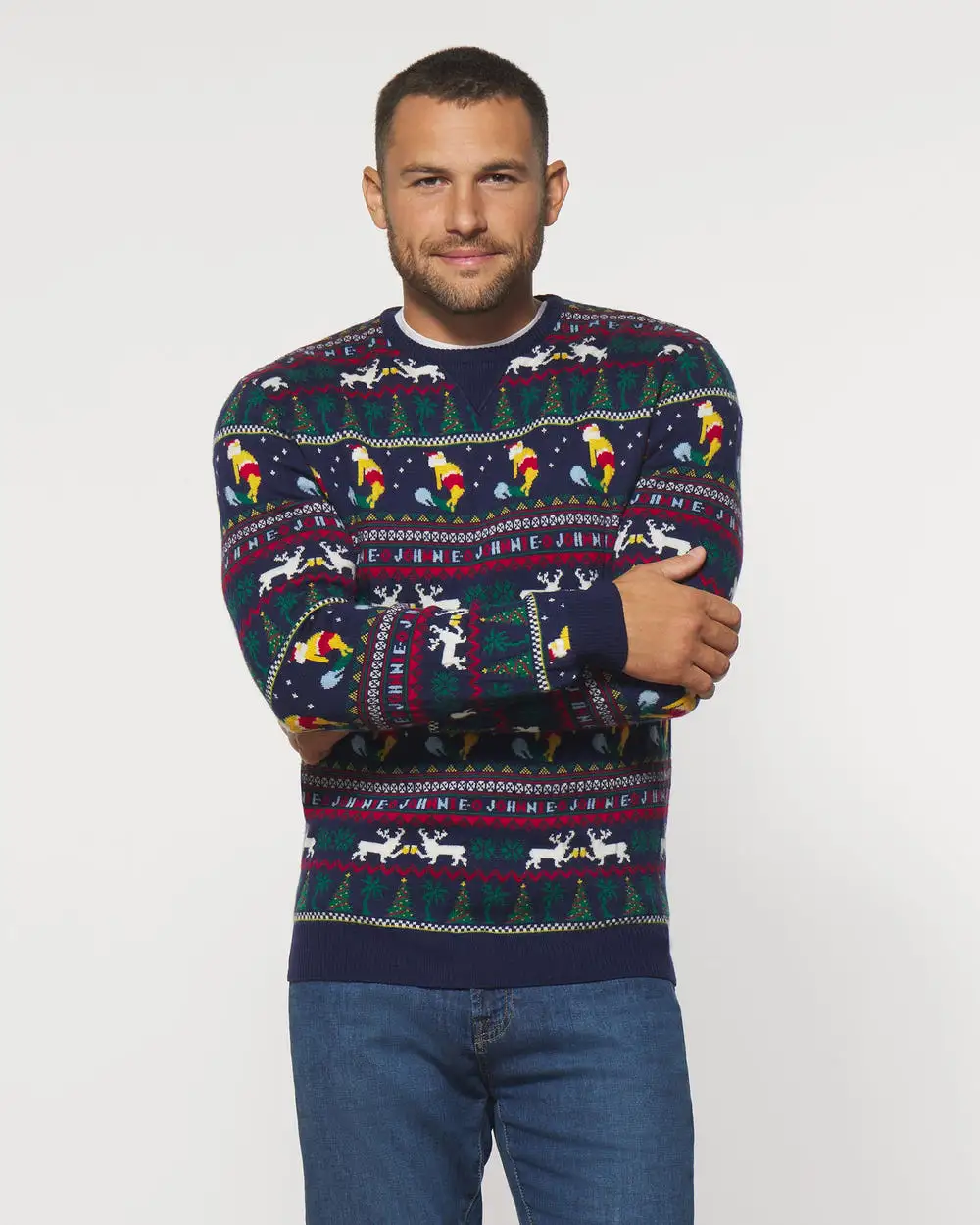 CHEERS N' BEERS HOLIDAY SWEATER - JOHNNIE-O