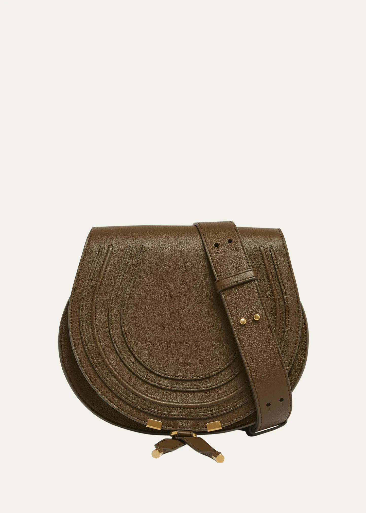 Chloe Marcie Medium Slim Crossbody Bag in Grained Calfskin