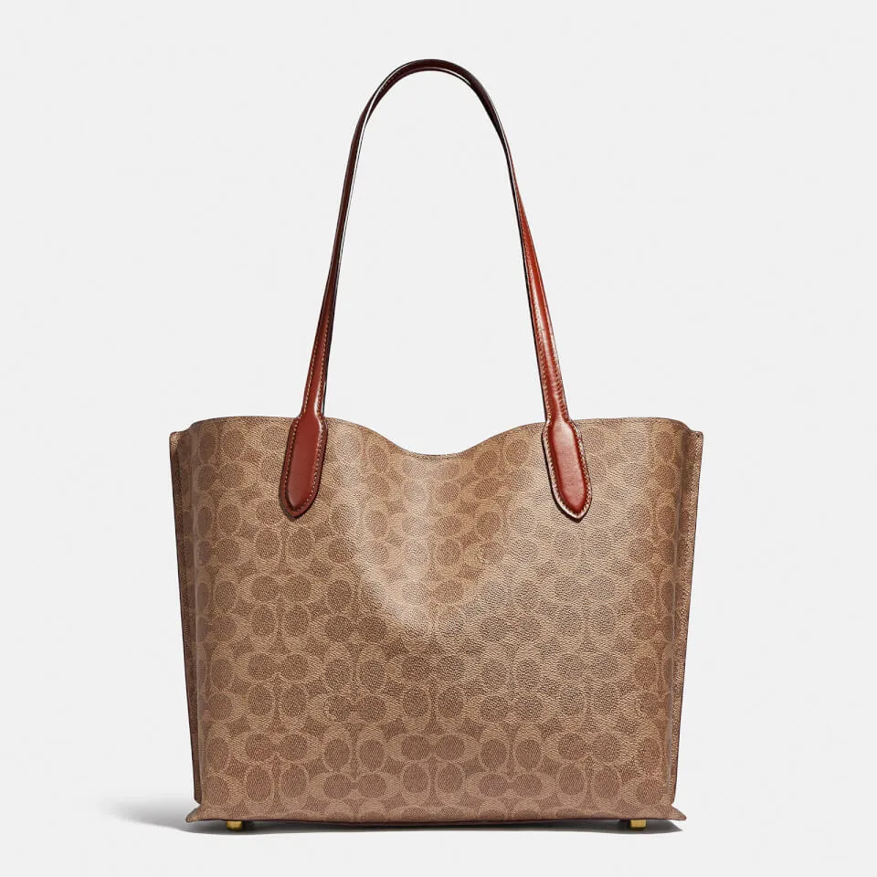 Coach Willow Signature Coated-Canvas Tote Bag