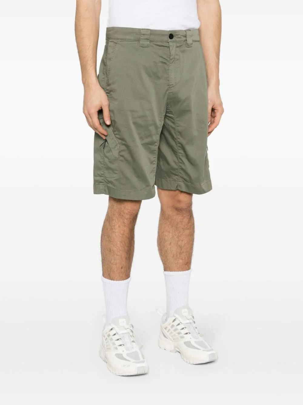 C.P. Company - Short Agave green Stretch Sateen Utility