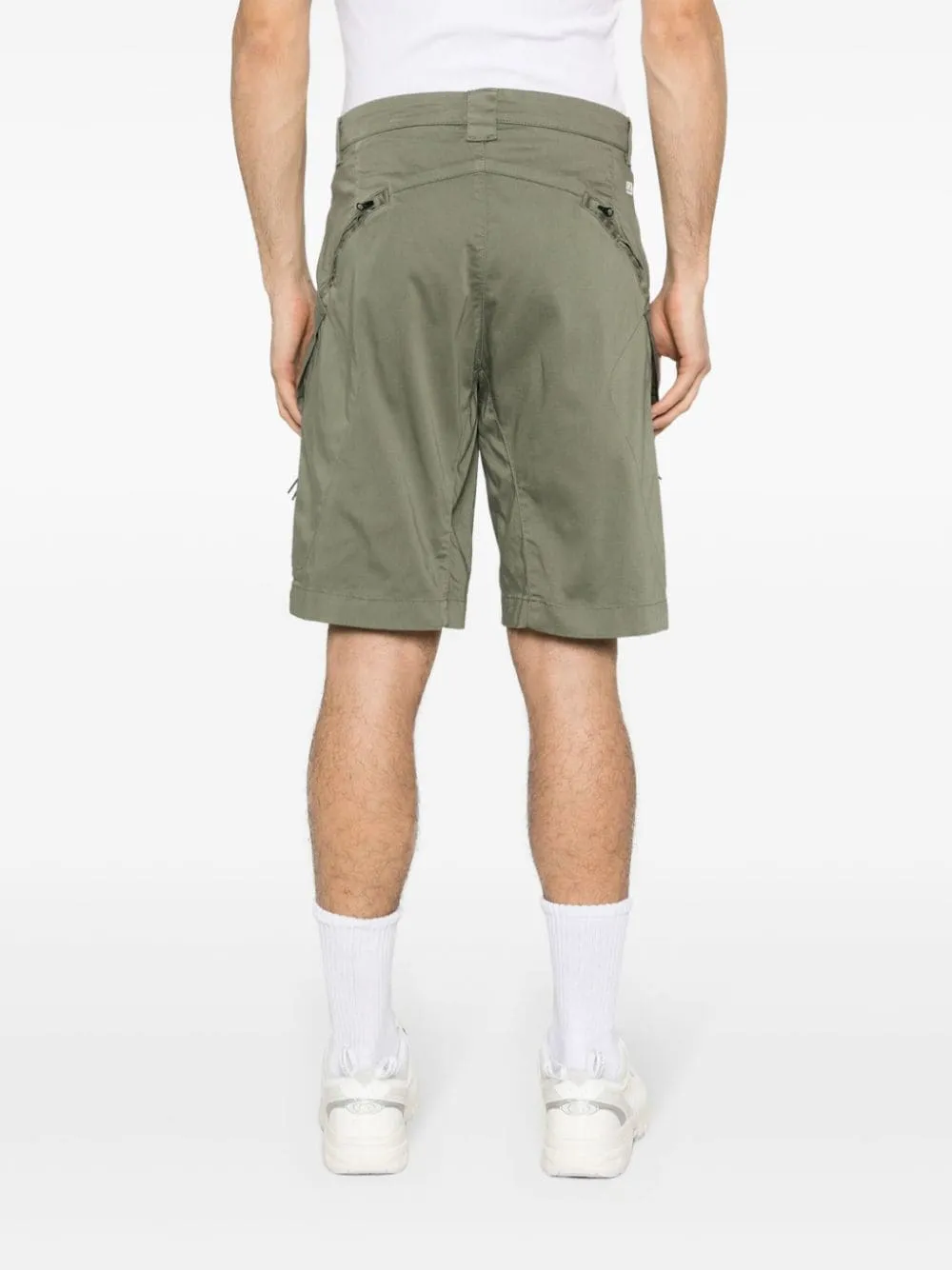 C.P. Company - Short Agave green Stretch Sateen Utility