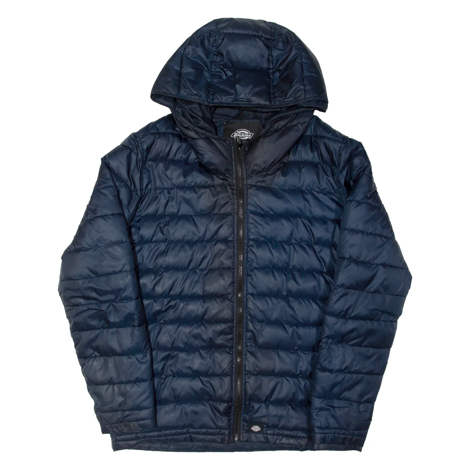 DICKIES Mens Puffer Coat Blue Hooded M