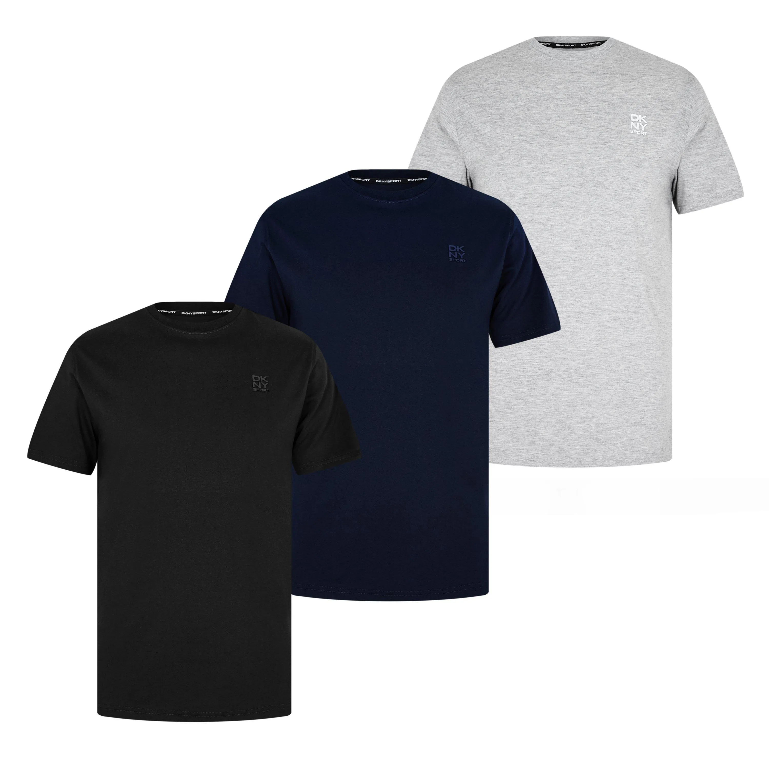 DKNY Sport DKNY 3 Pack Embroidered Logo T-Shirt Gym Top Mens