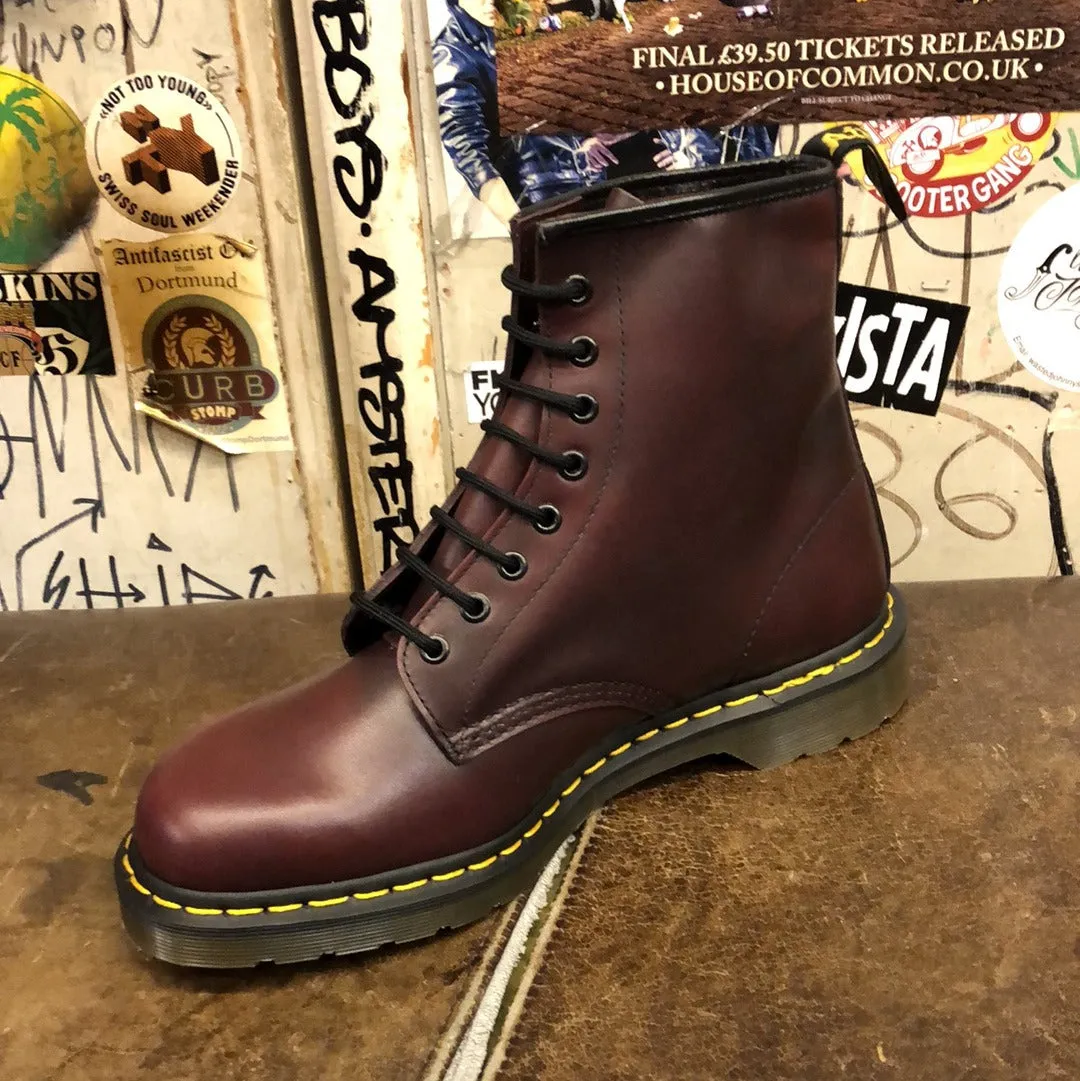 DR MARTENS - RED VINTAGE LEATHER BOOT (10 EYELET)