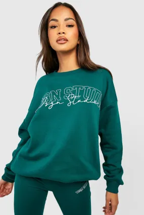 Dsgn Studio Slogan Oversized Sweater And Legging Set