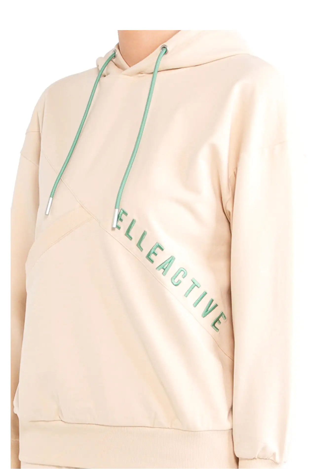 ELLE Active Logo Drawstring Hoodie